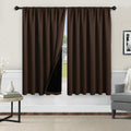 Wontex 100% Thermal Blackout Curtains For Bedroom - Winter Insulating Rod Pocket Window Curtain Panels, Noise Reducing And Sun B