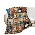 Coffee Blanket Gifts For Coffee Lovers Coffee Throw Blanket For Women Men Adults Soft Warm Cozy Fleece Blanket For Couch Sofa Be