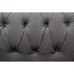 Best Master Furniture Venice Upholstered Loveseat, Charcoal