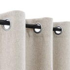 Jinchan 70% Blackout Curtain 63 Inch Length Beige Curtain For Bedroom Living Room Curtain 1 Panel Texture Curtain Grommet Top Wi