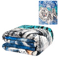 Jp Imports Signature Collection 12 White Tigers Hidden Mink Queen Blanket