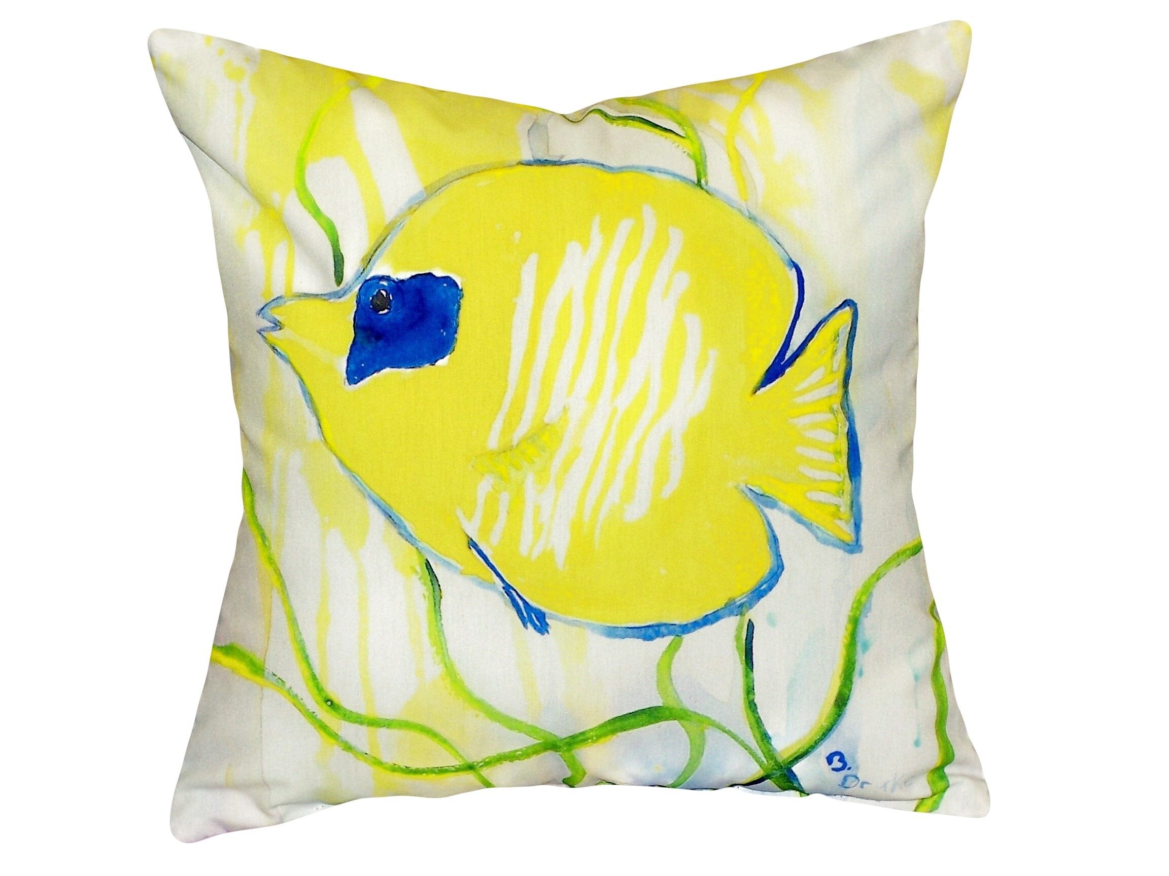 Betsy Drake Nc673 Throw Pillow, 18 Inches X 18 Inches, Multi