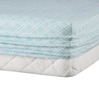 Comfort Spaces Cotton Flannel Breathable Warm Deep Pocket Sheets With Pillow Case Bedding, King, Aqua Geo 4 Piece