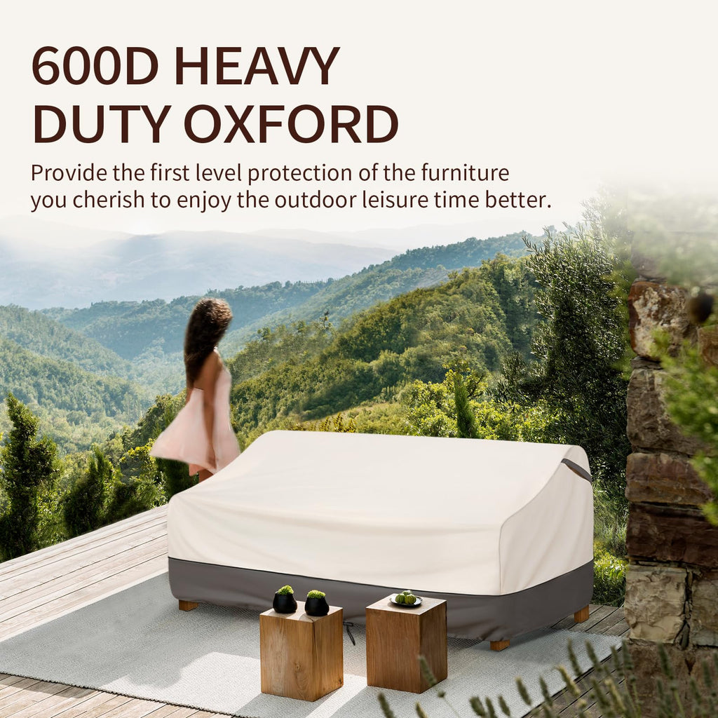 Bestalent Patio Furniture Covers Waterproof,Outdoor Sofa Loveseat Covers Fits Up To 54W X 38D X 35H Inches