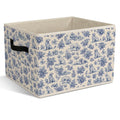 Yorhifa Blue Chinoiserie Labrador Retriever Storage Bins with Handles, Labrador Retriever Gifts Collapsible Laundry Basket Organ