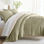 Linen Market Reversible Queen Comforter Set (3 Piece) - Bring Luxury Home with Our Soft & Lightweight Down Alternative Comforter