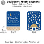 Big Dot Of Happiness Ramadan - 4 Eid Mubarak Party Games - 10 Cards Each - Countdown Advent Calendar, Alhamdulillah A-Z, Alphabe