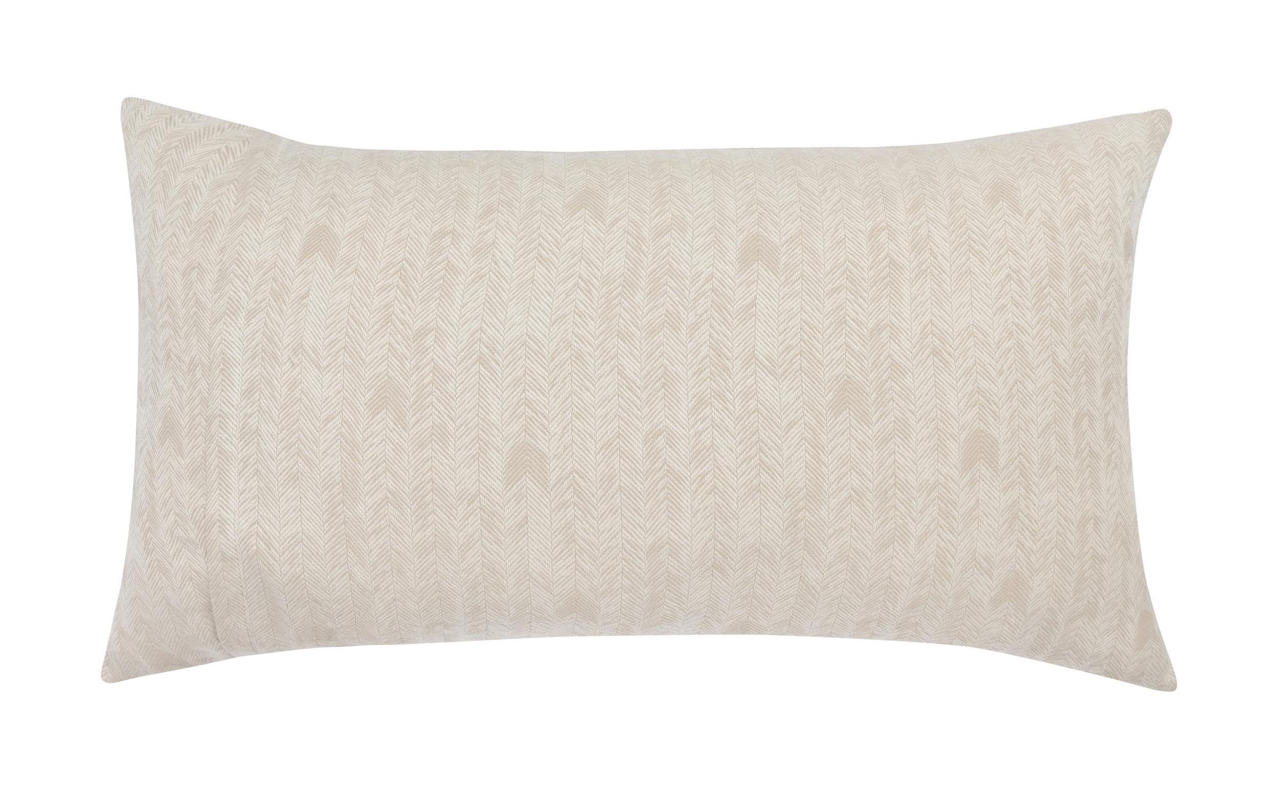 Kosas Home Lana Cotton Embroidered Natural King Sham