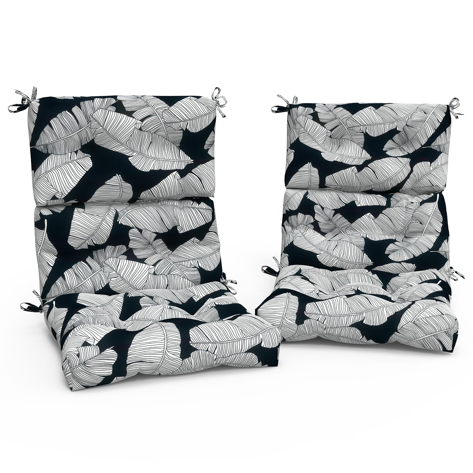 Twlear Outdoor High Back Patio Chair Cushions, Tufted Rocking Chair Cushions, Adirondack Cushions For Garden Porch Home Office C