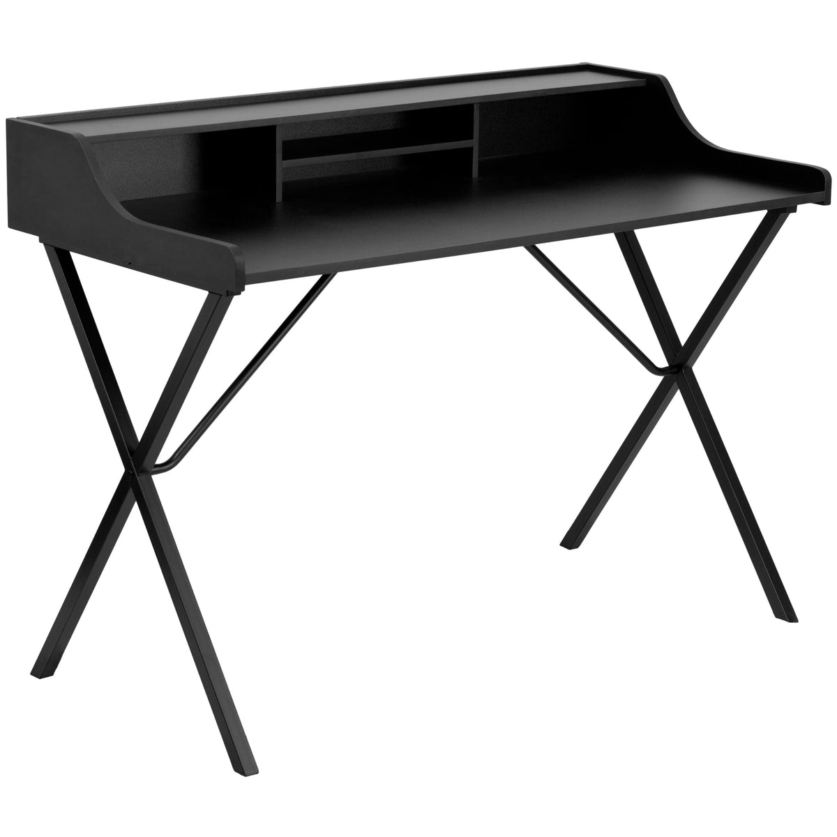 Flash Furniture Nelly Black Computer Desk with Top Shelf