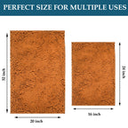2 Piece Bathroom Rugs Set Bath Mat, Soft Absorbent Chenille Bath Rugs Luxury Bath Carpet, Thick Plush Bathtub Mat, Non-Slip Bath