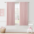 Baby Pink 54 Inch Curtains for Girls Bedroom Room 2 Panel Sets, Cute Total Blackout Nursery Curtain for Winter Insulated 4-1/2 f