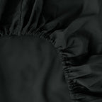 Ghooss Full Size Fitted Sheet,Hotel Quality Bedding Fitted Sheet Deep Pocket Up To 14 Inch,Wrinkle And Fade Resistant,1 Piece,Bl