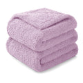 Exclusivo Mezcla Light Purple Fleece Blanket For Couch, Soft And Cozy King Blankets For Women, Suitable For All Seasons, 90X104