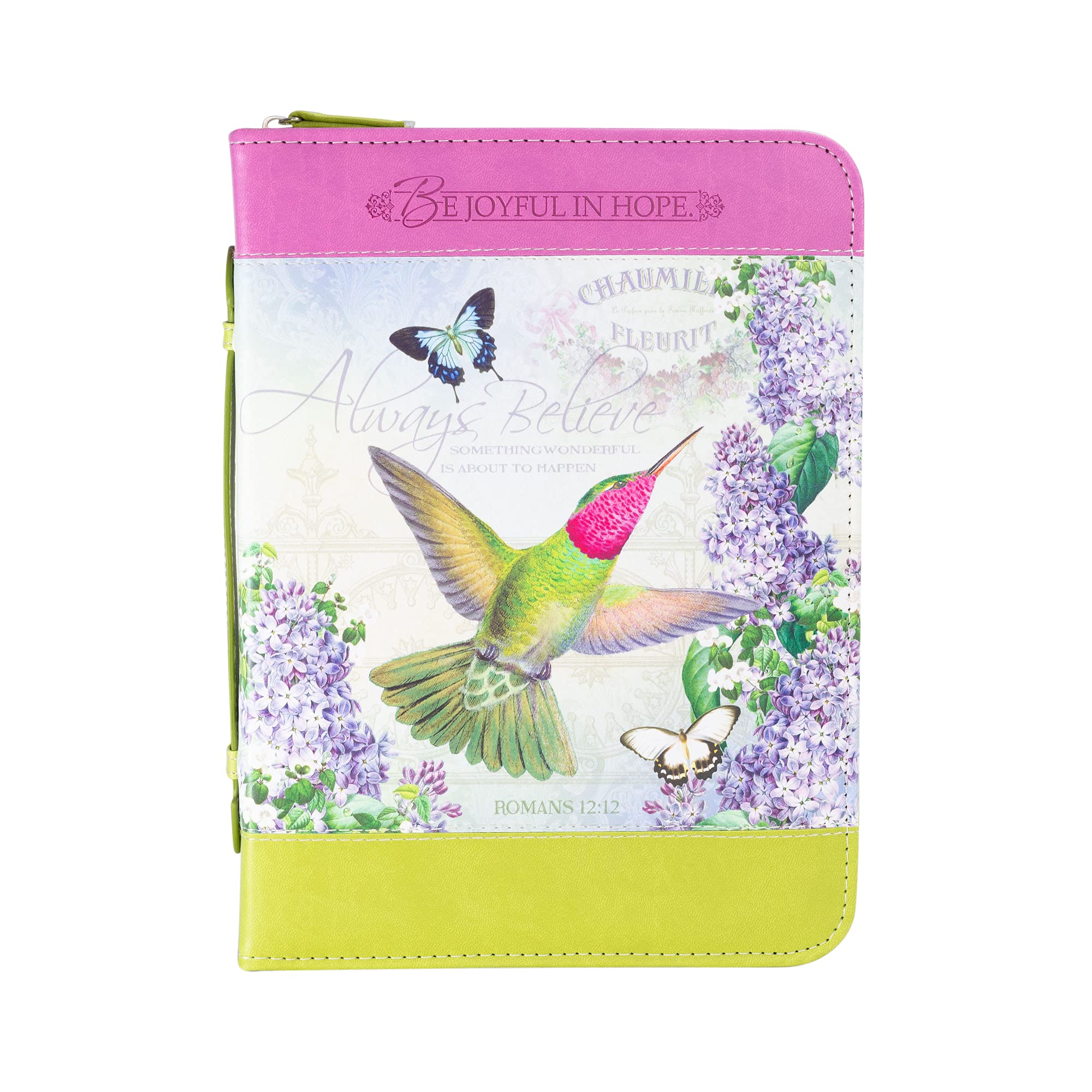 'Divinity Boutique Bible Business Report Cover (25740) | Medium Fits Bibles Up To 8.25' X 5.50' X 1', Hummingbird