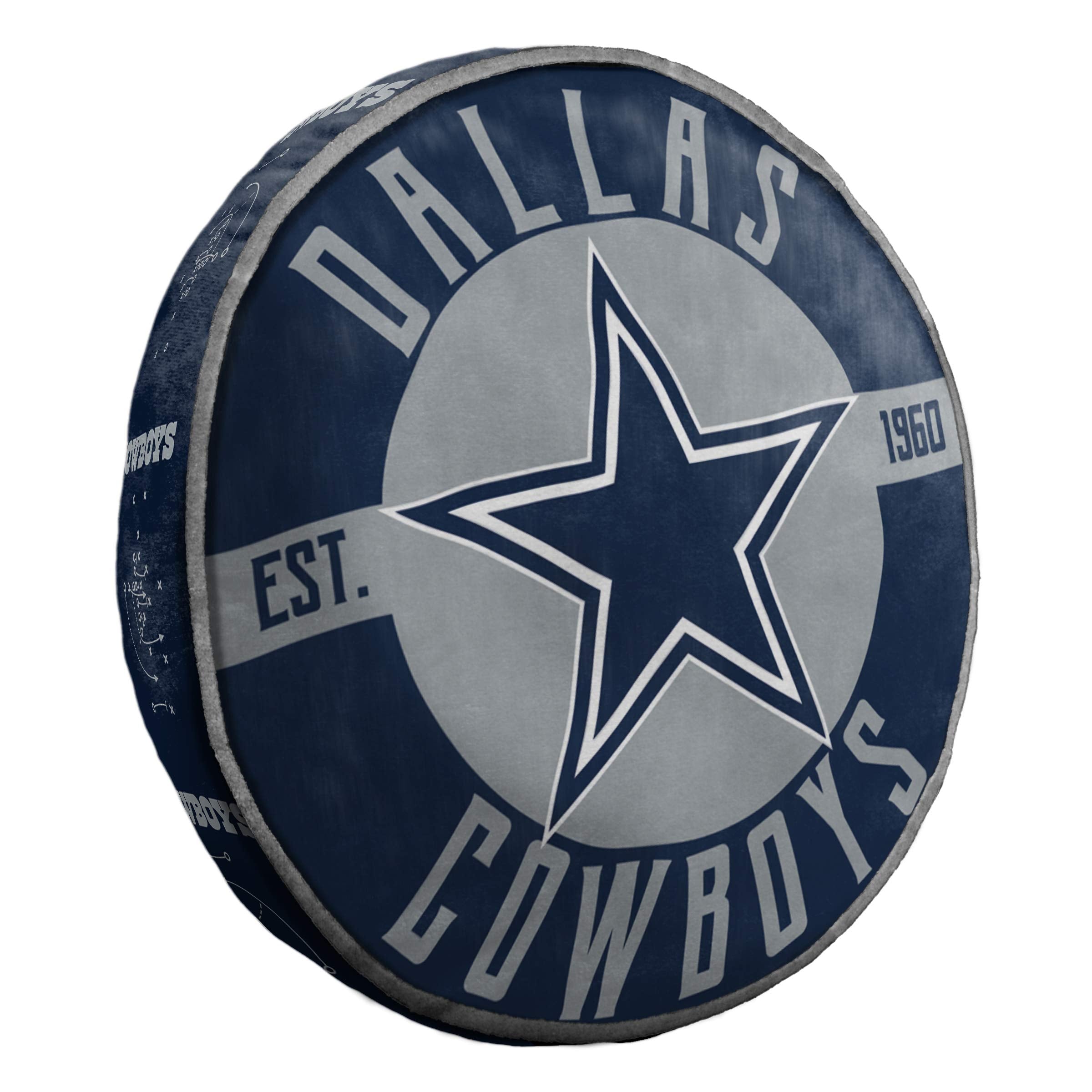 Northwest The Company NFL Dallas Cowboys Round Cloud Pillow, 15, Team Logo
