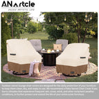 Anartcle Outdoor Swivel Rocker Chair Cover 2 Pack,Patio Swivel Chair Covers For Outdoor Furniture(28W X 33D X 38.5H Inch),Rockin