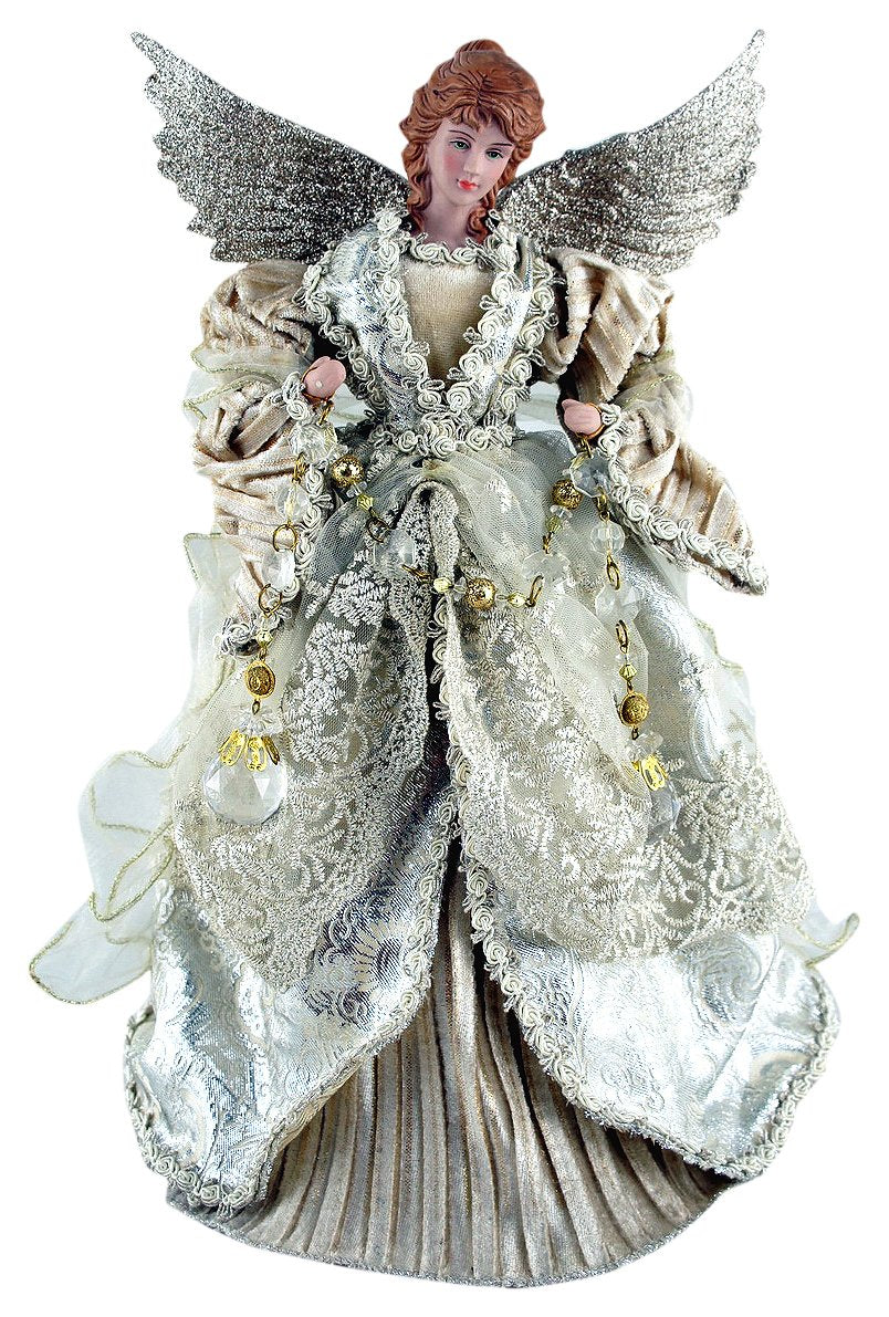 Santas Workshop 3035 Gilded Angel Treetopper, 16, Multi