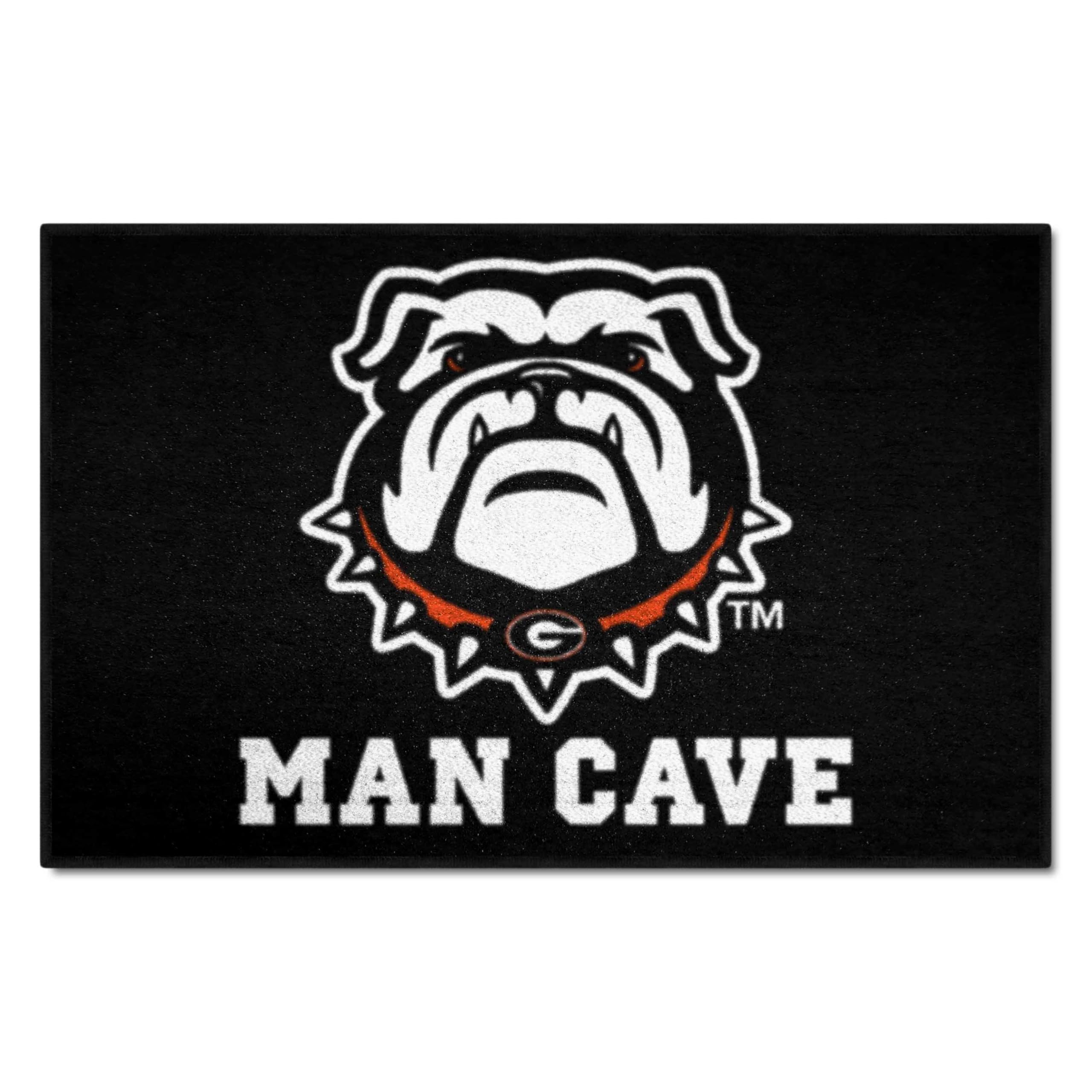 FANMATS 22875 NCAA -Georgia Bulldogs Man Cave Starter Mat Accent Rug - 19in. x 30in. | Sports Fan Home Decor Rug and Tailgating 