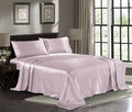 Satin Sheets Twin [3-Piece, Champagne Pink] Hotel Luxury Silky Bed Sheets - Extra Soft 1800 Microfiber Sheet Set, Wrinkle, Fade,