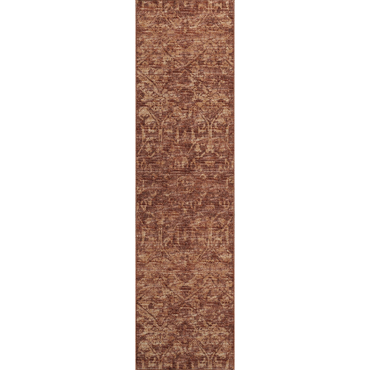 Aberdeen Ab1 Orange 2'3&quot; X 7'6&quot; Runner Rug