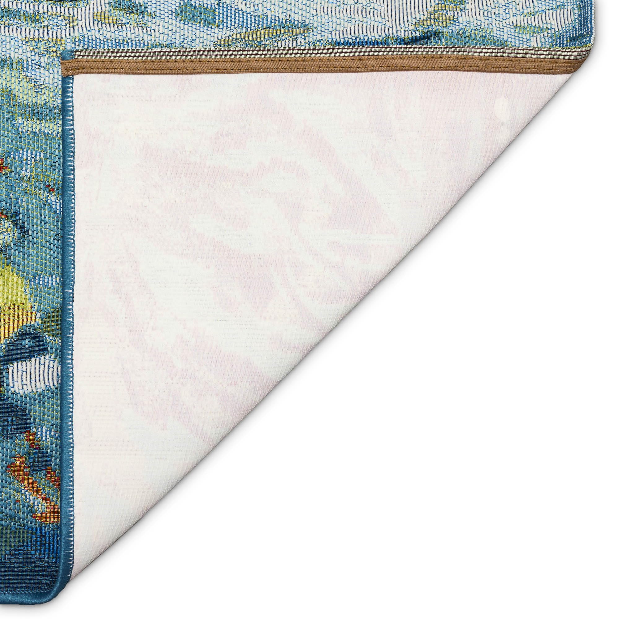 Liora Manne Esencia Machine Washable Non-Slip Low Profile Indoor/Outdoor Mat-Transitional, Coastal, Fish, Novelty, Fantasea Ocean 2' X 2'10'