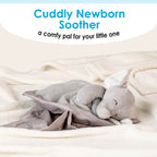 Kids Preferred Carter'S Elephant Plush Stuffed Animal Snuggler Lovey Security Blanket - Gray