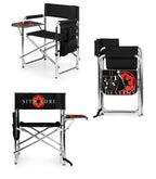 Picnic Time Star Wars Darth Vader Sports Chair With Side Table, Beach Chair, Camp Chair For Adults, (Black) 36.6 X 18.5 X 32.9