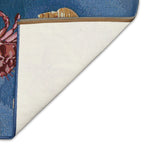 Liora Manne Esencia Machine Washable Non-Slip Low Profile Indoor/Outdoor Mat-Transitional, Coastal, Seashell, Whimsical, Shell We Dance Aqua 2' X 2'10'