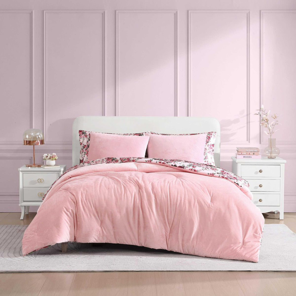 Betsey Johnson - King Duvet Cover Set, Velvet Bedding With Matching Shams, Chic Bedding Set, Ideal Bed Essentials (Velvet Solid