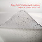 Lorell, LLR82820, Low-Pile Carpet Chairmat, 1 / Each, Clear, 45x63 w/25x12 Lip