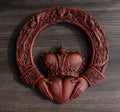 Ebros Royal Celtic Claddagh Ring Wall Plaque Figurine As Symbol Of Love Friendship Loyalty Home Hanging Art Decor Sculpture (Rus