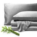 Bare Home 100% Rayon Made from Bamboo Luxury King Sheet Set - 4 Piece Bedding Set - Deep Pockets - Cooling Sheets - Breathable -