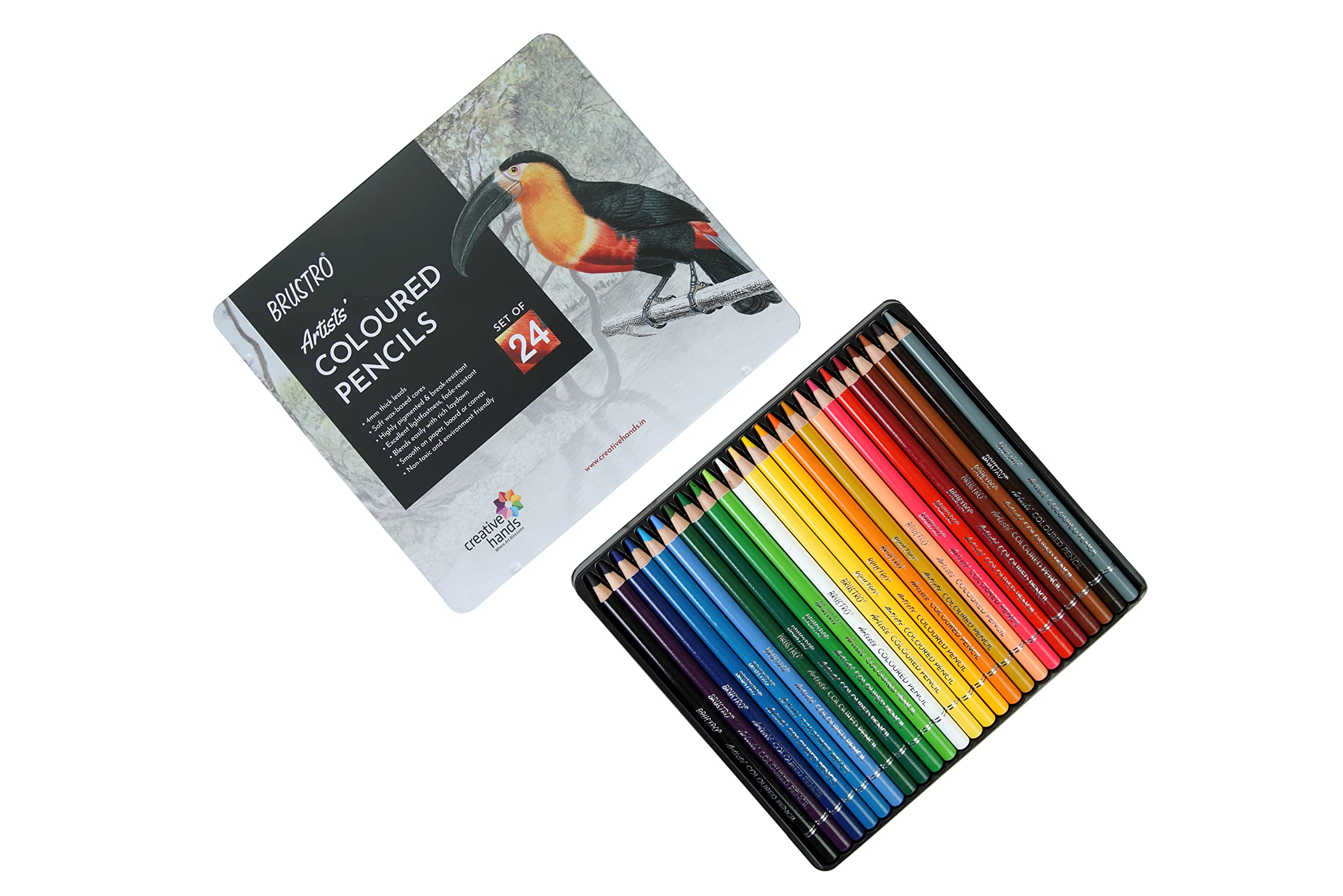 Brustro Artists Colour Pencil | Ideal For Kids,Adults, Bright,Vibrant Shades,Break & Fade Resistant, Diy Art,Highly Pigmented, S