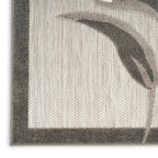 Nourison Aloha Outdoor Beige 2'3' X 12' Area Rug, Easy Cleaning, Non Shedding, Bed Room, Living Room, Dining Room, Deck, Backyard, Patio (2X12)