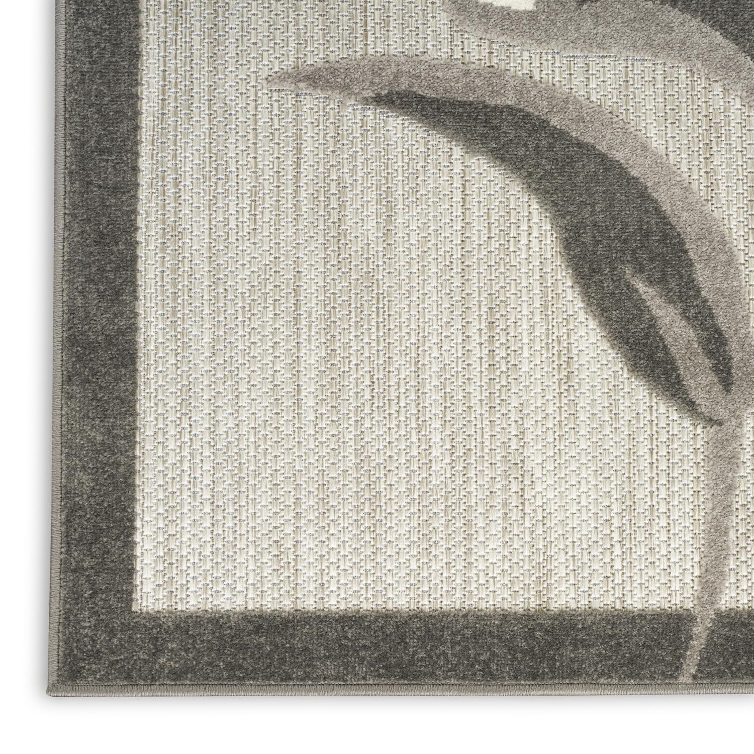 Nourison Aloha Outdoor Beige 2'3' X 12' Area Rug, Easy Cleaning, Non Shedding, Bed Room, Living Room, Dining Room, Deck, Backyard, Patio (2X12)