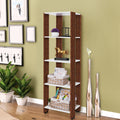 About Space Book Shelf  4 Tier 5 Ft Versatile Book Stand For Home Library, Modern Slim Open Display Rack Shelf Engineered Wood 