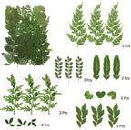 106 Pieces Assorted Real Dried Pressed Flowers Combination Real Dried Pressed Leaves Natural Dry Flowers Leaves For Resin Mold,