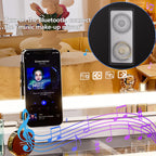 Hasipu Vanity Mirror With Lights And Bluetooth Speaker, 20' X 25' Led Makeup Mirror, Light Up Mirror With 10X Magnification An