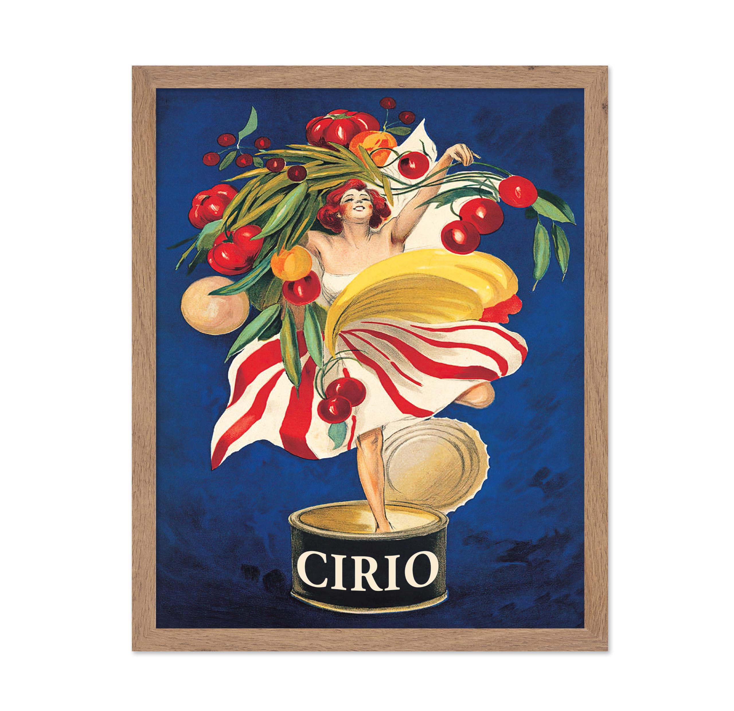 Poster Master Vintage Cappiello Poster - Retro Advertising Print - Gift for Advertiser, Friend -, Italian, Canned Food, Woman, T