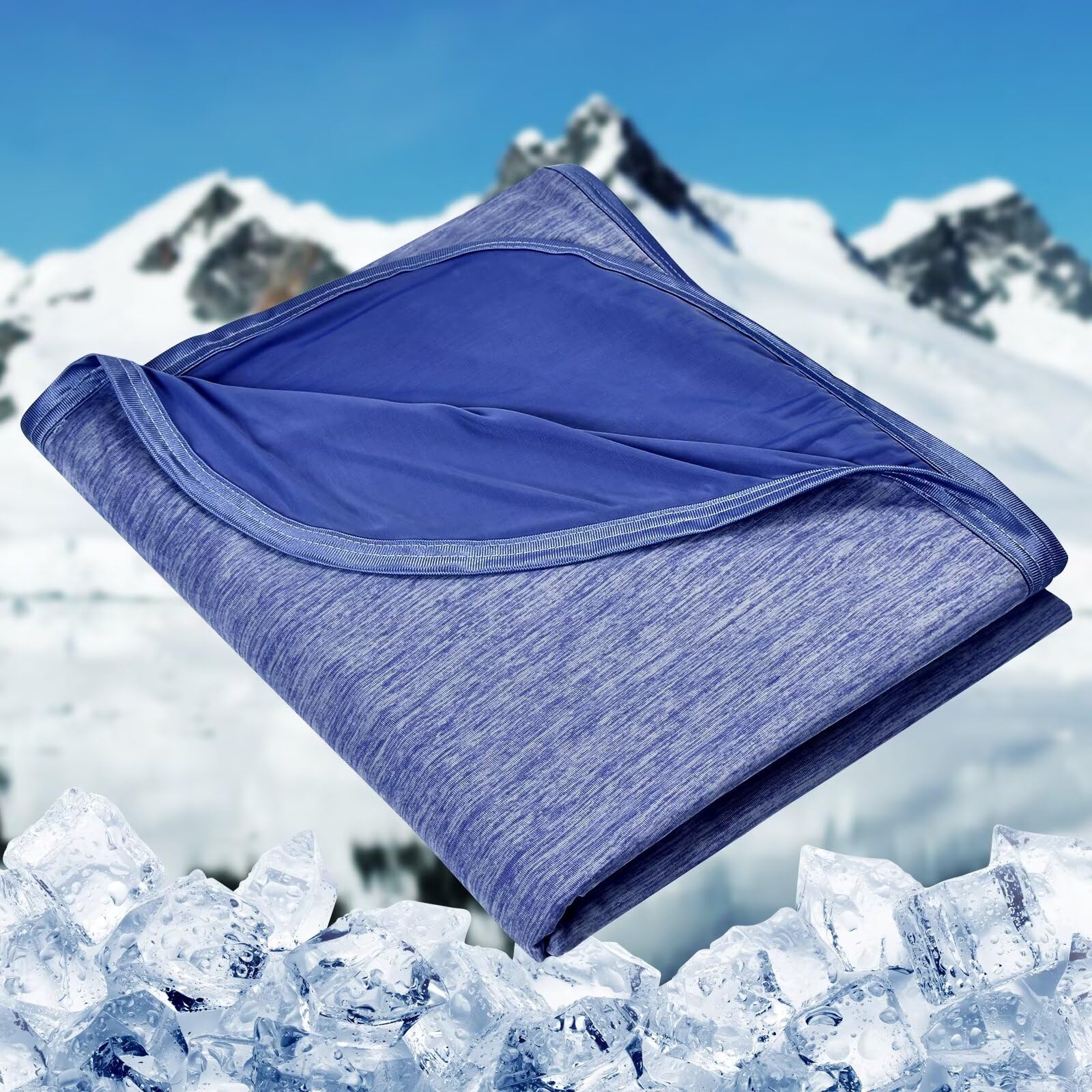 Homfine Cooling Blankets For Hot Sleepers - Summer Blanket Thin Lightweight Breathable Soft Double Side Enhanced Blanket For Bed