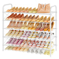 Hoctieon 5 Tier Shoe Rack for Closet, Durable Mesh Style Shoe Rack, Entryway Shoe Shelf, Shoe Storage Organizer for Hallway, Bed