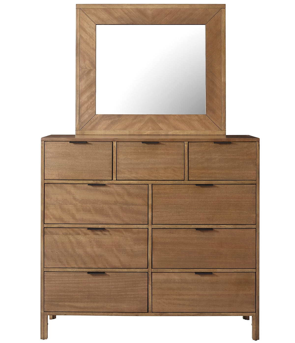 Progressive Furniture Dresser With Mirror Strategy Drawer, Standard