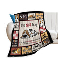 Dollffey Basset Hound Blanket Dog Decor Throw Blanket Super Warm Soft Plush Lightweight Fleece Flannel Cute Basset Hound Stuff B