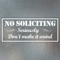 Waahome Pack Of 2 Funny No Soliciting Window Sticker Decal 3'X7' Humorous No Soliciting Sign For House Home Window Door Busine