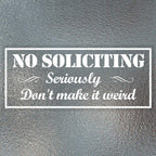 Waahome Pack Of 2 Funny No Soliciting Window Sticker Decal 3'X7' Humorous No Soliciting Sign For House Home Window Door Busine