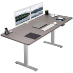 Vivo Electric 71 X 36 Inch Standing Desk Workstation, Memory Controller Height Adjustment, 1B Series, Dark Gray Top Gray Frame, Desk-Kit-1G7G-36