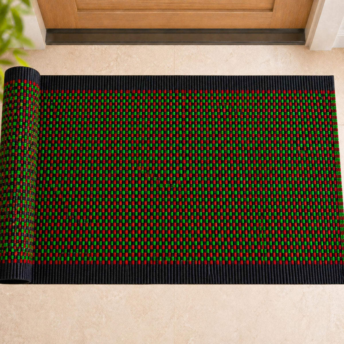 ECOPAT Door Mat 2X3 ft, Cotton Blend Kitchen Mats, (90x60 cm) Door Mate, Super Absorbent Quick Dry Bath Mat | Soft Cotton Door M