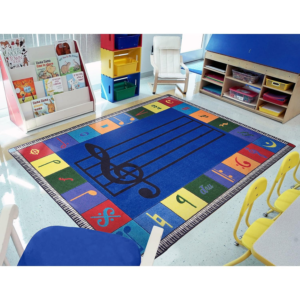 Joy Carpets Note Worthy Elementary Rug, Multi, 5 '4 '' X 7 '8 ''