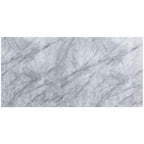 Acme Destry Dining Table in Faux Marble Top and Mirrored Silver